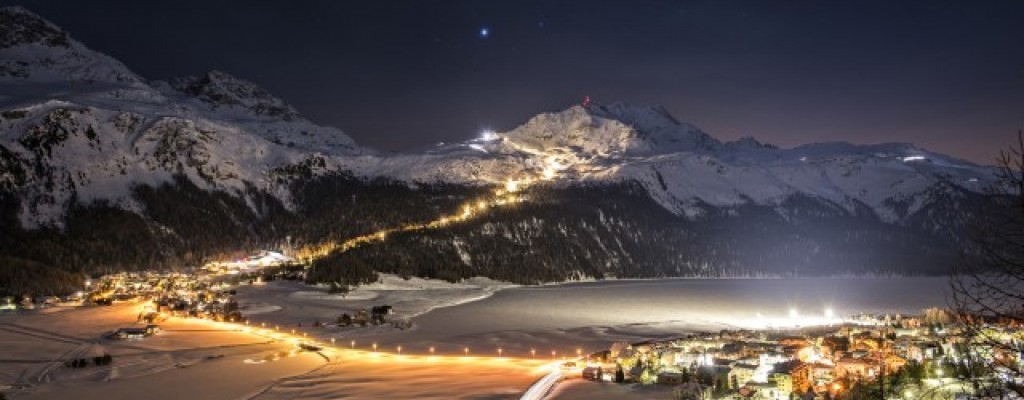 Pista sci illuminata più lunga della Svizzera