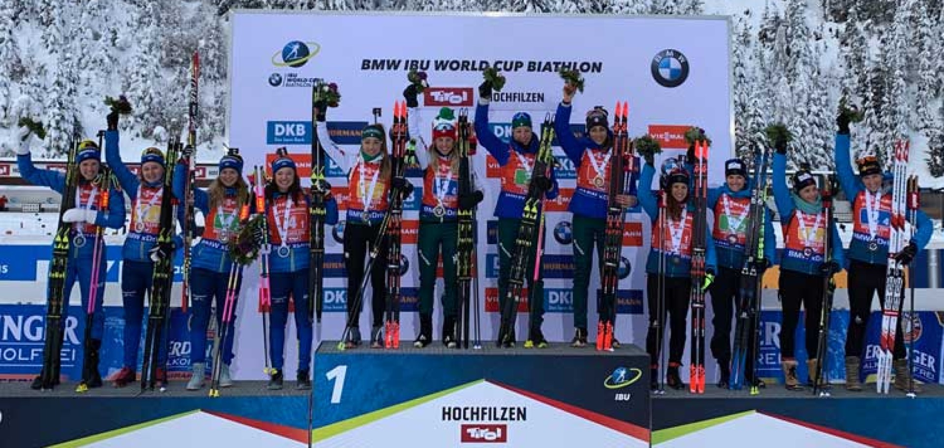 Biathlon staffetta azzurra Hochfilzen