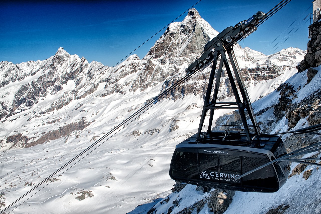 Cervinia, funivia Plateau Rosà