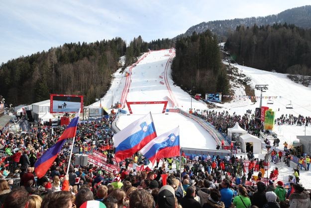 Kranjska Gora, la pista Podkoren Kranjska Gora, la pista Podkoren