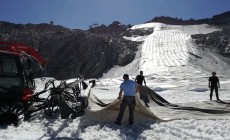 PRESENA - Via i teli geotessili, intanto arriva la prima nevicata 