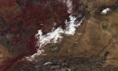 La grande nevicata in Marocco vista dal satellite