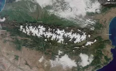 La prima neve della stagione sui Pirenei