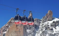 MONTE BIANCO - Spezzata la portante della funivia