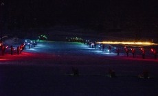 COURMAYEUR - La fiaccolata di fine anno in versione "statica". Foto gallery 
