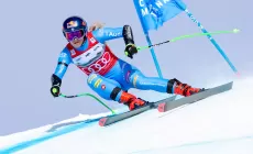 Sofia Gogga è "pronta per Cortina", seconda nel superG di Crans Montana