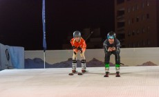 La Svizzera ha portato una pista da sci tra i grattacieli di Milano, fotogallery
