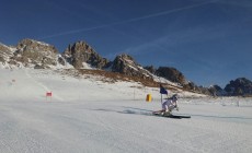 PASSO SAN PELLEGRINO - Lindsey Vonn si allena sulla pista Le Coste