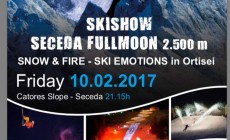 VAL GARDENA - Il 10 febbraio lo Skishow Seceda Fullmoon 2.500m
