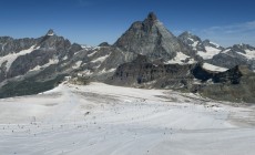 CERVINIA - Sul ghiacciaio di Zermatt allenamenti per velocisti e gruppo elite femminile