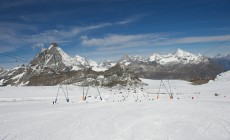 CERVINIA - Sul ghiacciaio si continua a sciare fino al 27 settembre