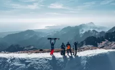 Sciare vista mare, splitboard sul monte Carcaraia (Alpi Apuane), video