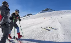 STELVIO - Sofia Goggia si allena sul ghiacciaio, fotogallery