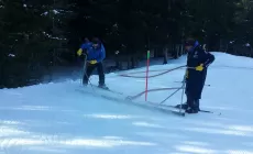 POZZA DI FASSA - Aloch barrata per gli allenamenti mondiali degli azzurri