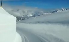 CORTINA – Passo Giau tra muri di neve - Il video