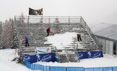 CORTINA - Mezzo metro di neve fresca, discesa libera rinviata a domani