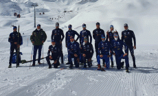 TONALE - La nazionale di fondo si allena sul ghiacciaio Presena