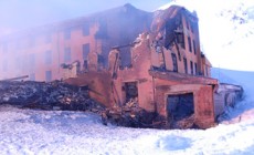 MONTEROSA - Distrutto dalle fiamme il rifugio Guglielmina